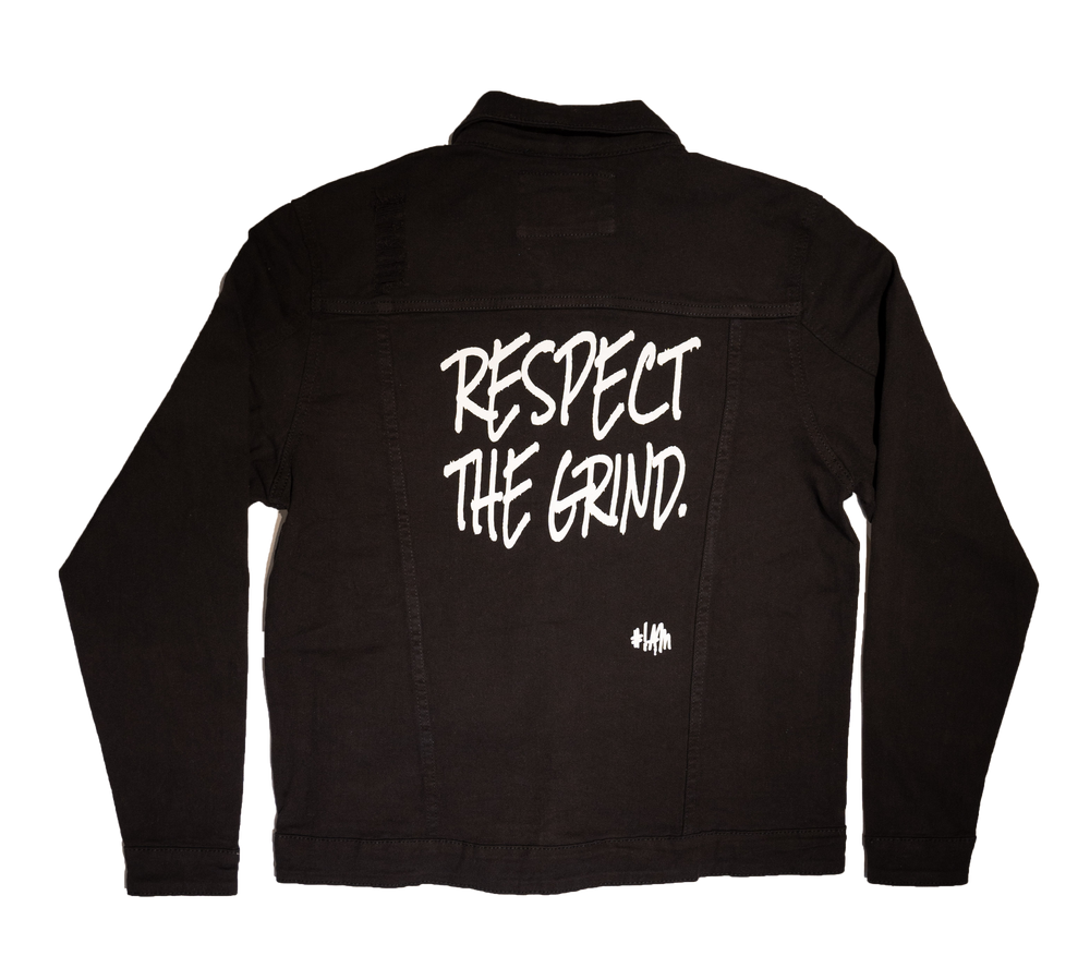 Respect the Grind Denim Jacket - YESIAMINC