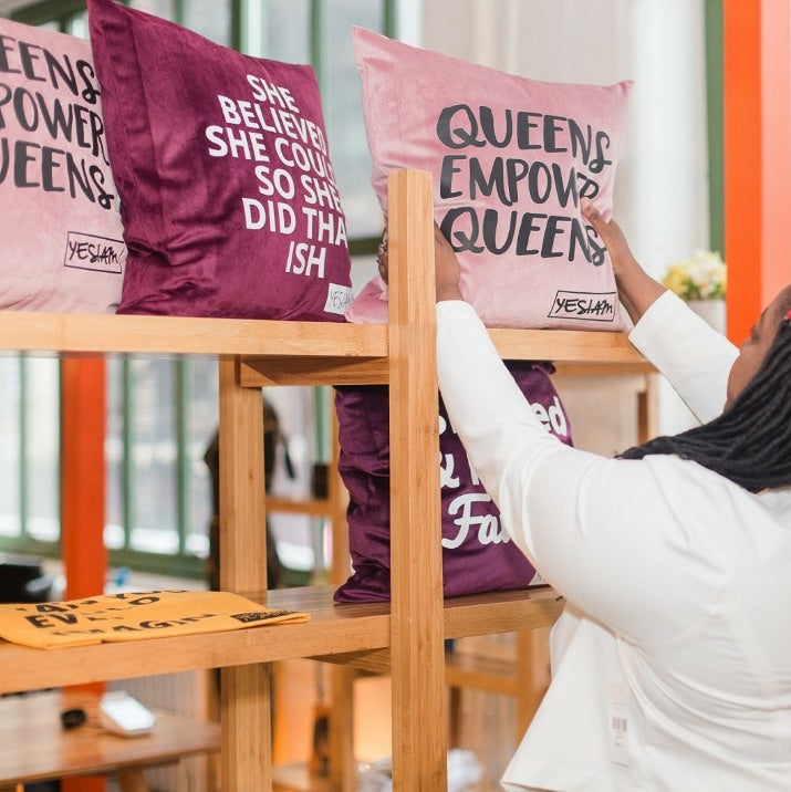 Queens Empower Queens Pillow - YESIAMINC