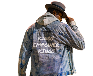 
                  
                    Kings Empower Kings DENIM JACKET - YESIAMINC
                  
                