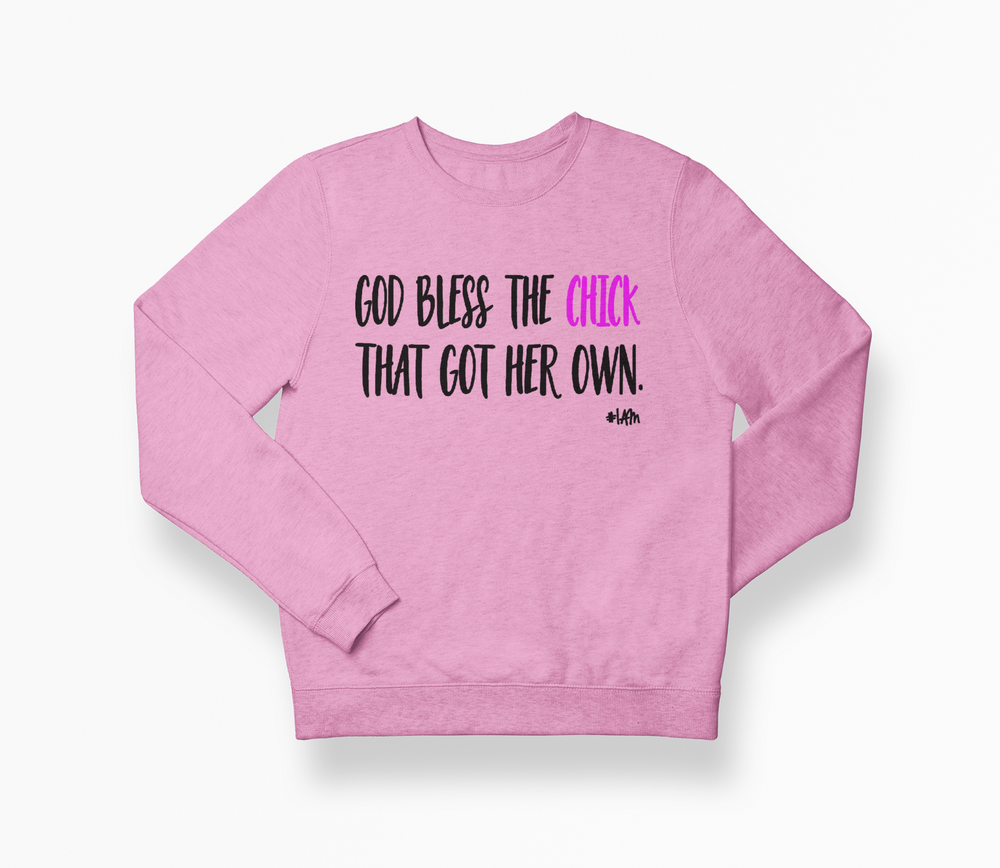 God Bless the Chick Sweatshirt - YESIAMINC