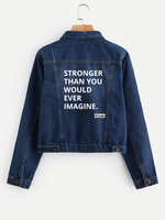 STRONGER Denim Jacket - YESIAMINC