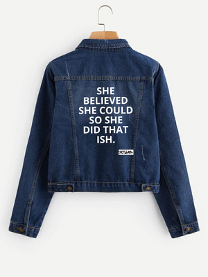 
                  
                    SHE DID THAT ISH DENIM JACKET - YESIAMINC
                  
                